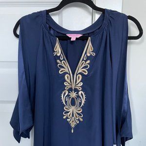 Lilly Pulitzer Navy Blouse